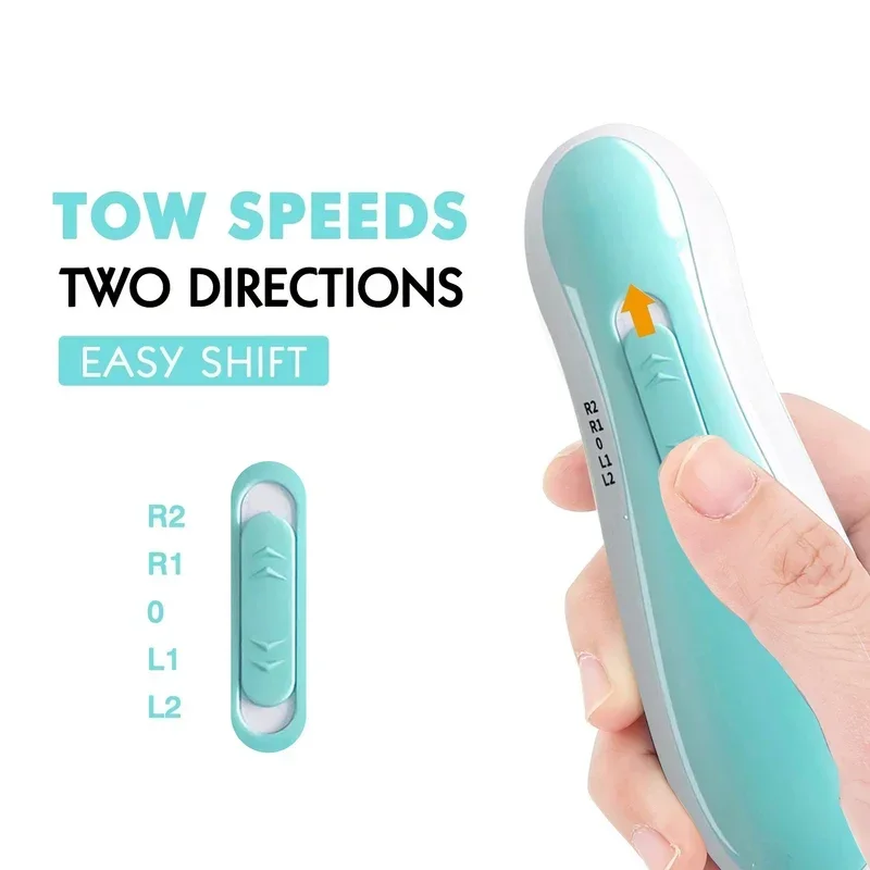 Electric Baby Nail File Nail Clipper Toddler Toenail Care Set Nail Scissors Blue Pink Boys Girls Safe Not To Hurt Baby Hands