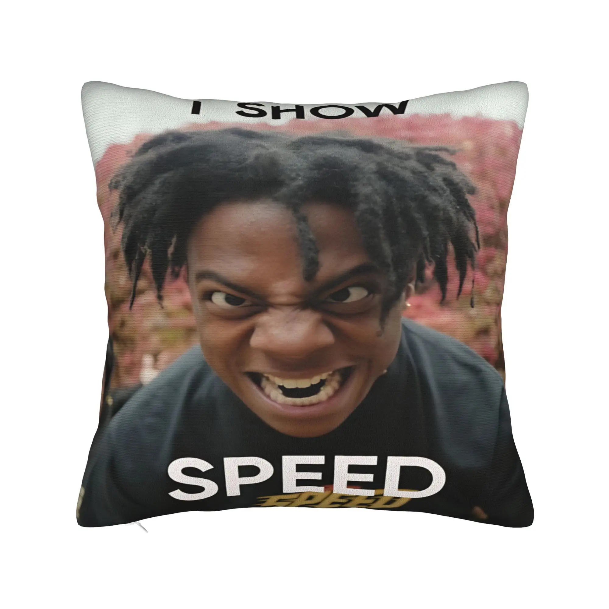 Pillow Cover Funny Ishowspeed YouTuber Vintage Pillow Case For Sofa Car Home Decor Pillowcases