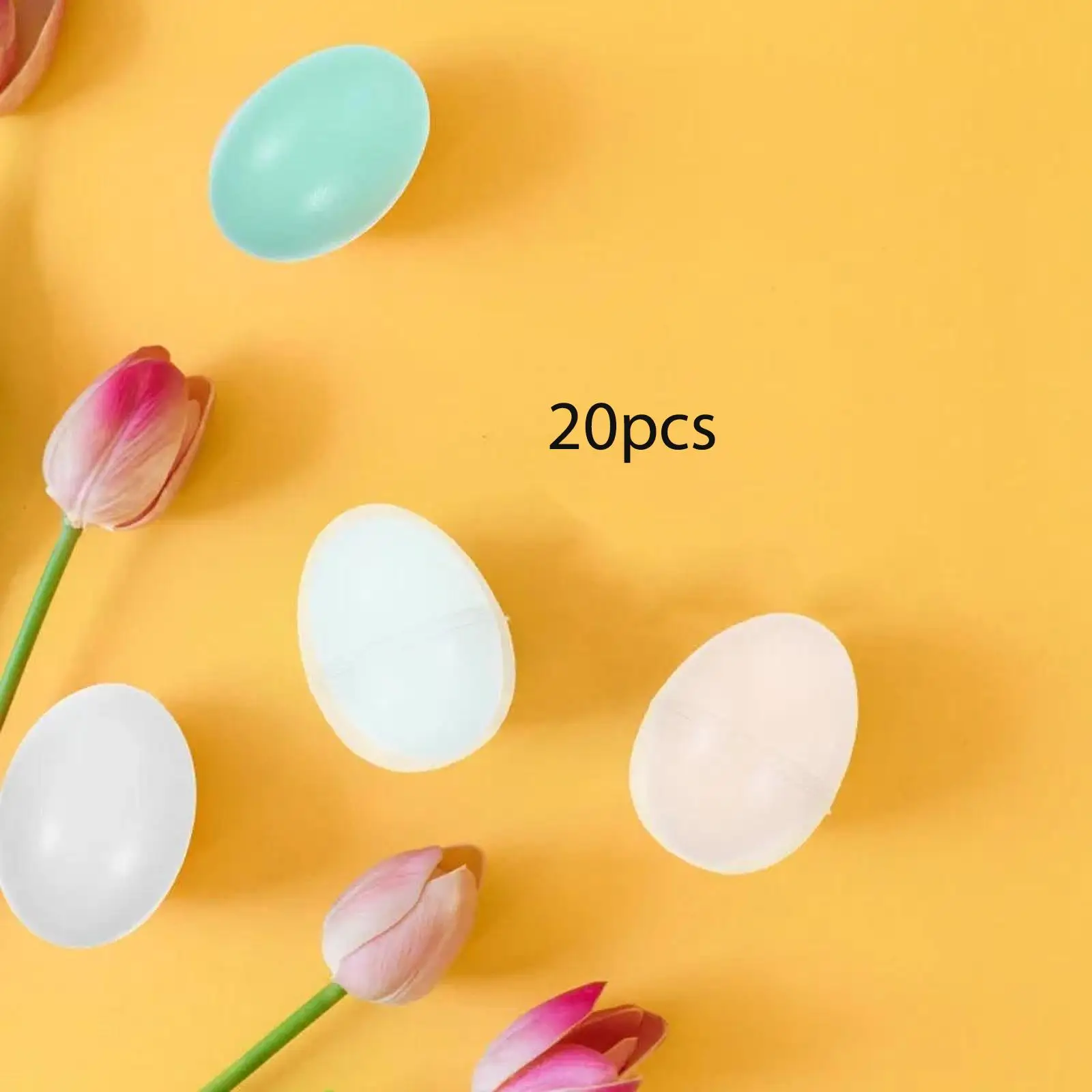Plastic Empty Easter Eggs Clear Fillable Eggshell Cases for Party Favors Spring Wedding Candy Box Fillers