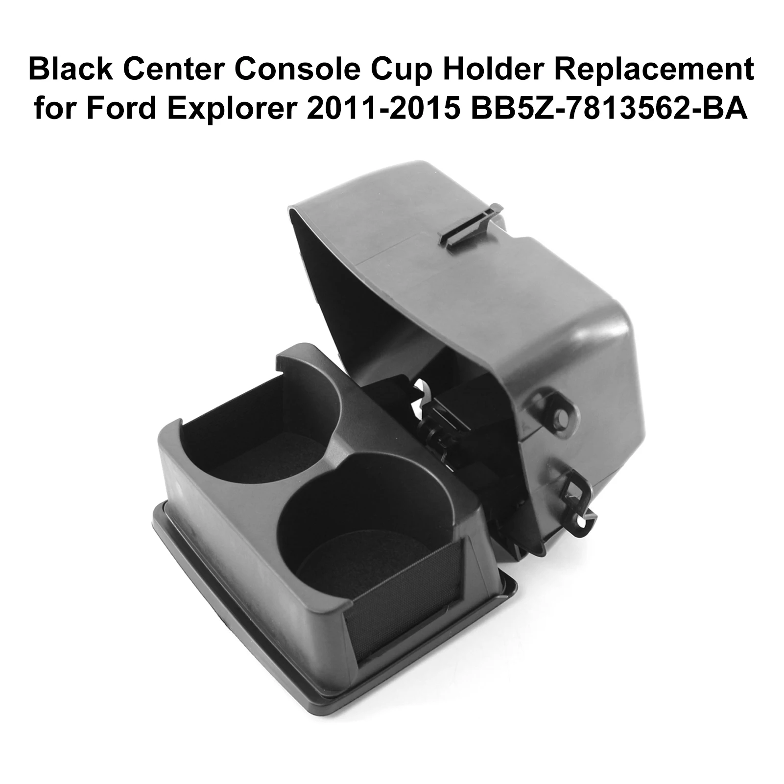 

Black Center Console Cup Holder Replacement for Ford Explorer 2011-2015 BB5Z-7813562-BA