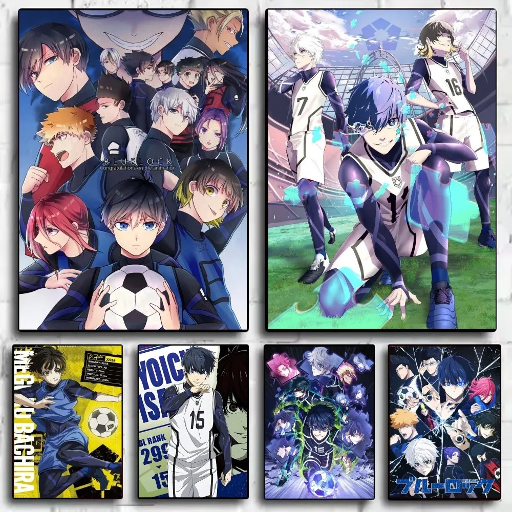 

Popular Japanese Anime Blue Lock Poster HD art sticky wall waterproof home living room bedroom bar aesthetic decoration