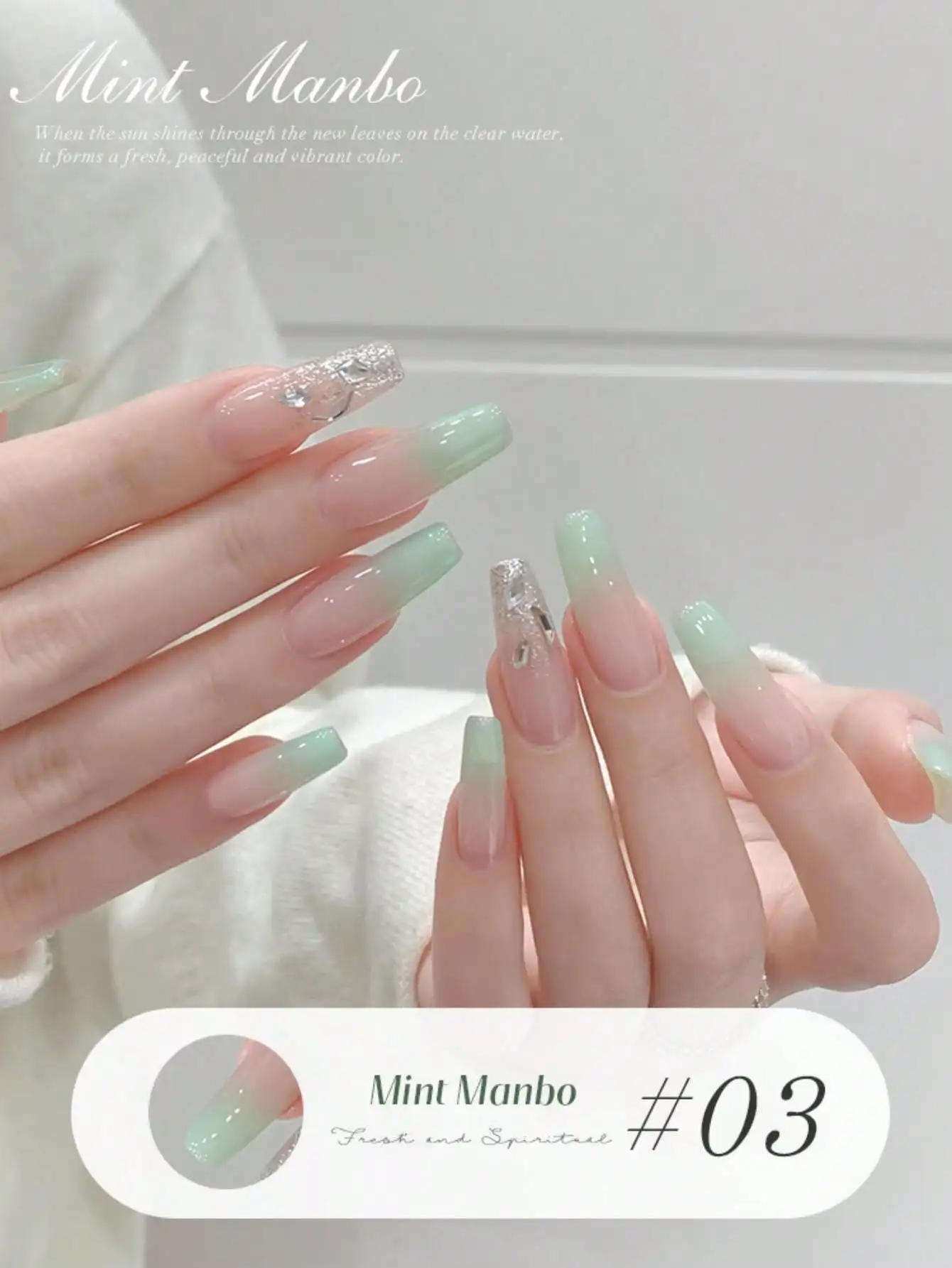 1 قطعة 15 مل طلاء أظافر جل أخضر ، فن الأظافر لجميع المواسم ، طلاء أظافر جل Led ، أظافر صالونات التجميل المنزلية ذاتية الصنع #4