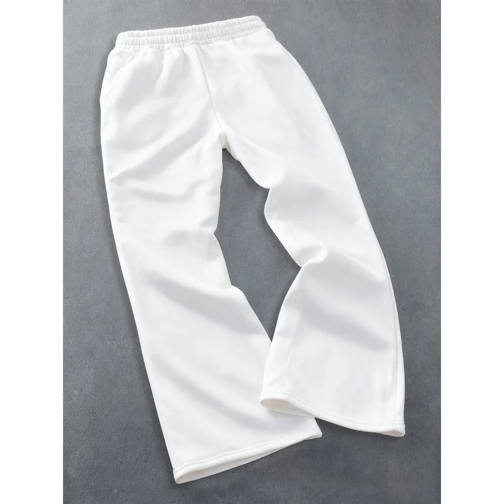 

American Street Men's Solid Color Drawstring Loose Casual Sports Spring New Product Suitable for Both Men and Women Casual Pants