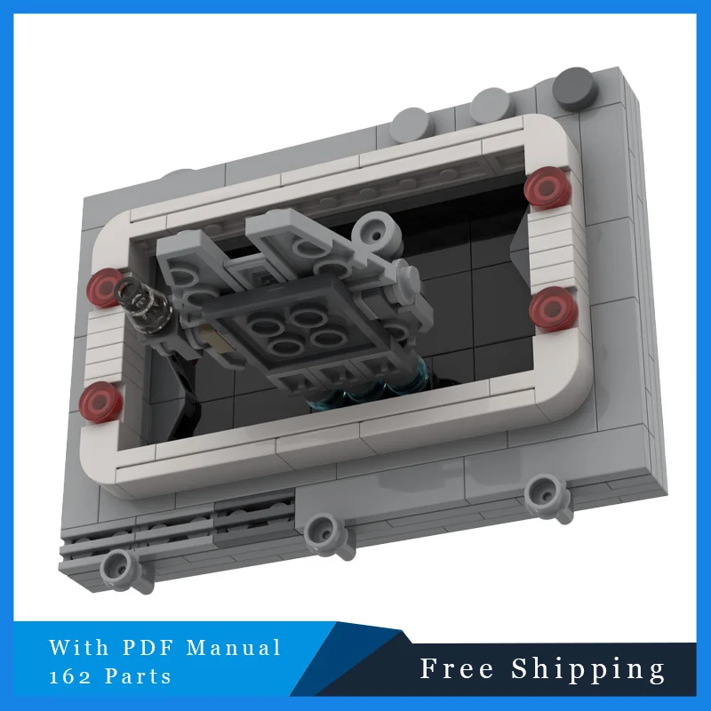 

162 шт., серия Star Battle, черный брелок для ключей, строительные блоки, модель DIY в сборе, креативная кирпичная игрушка MOC, головоломка, праздничный подарок для детей