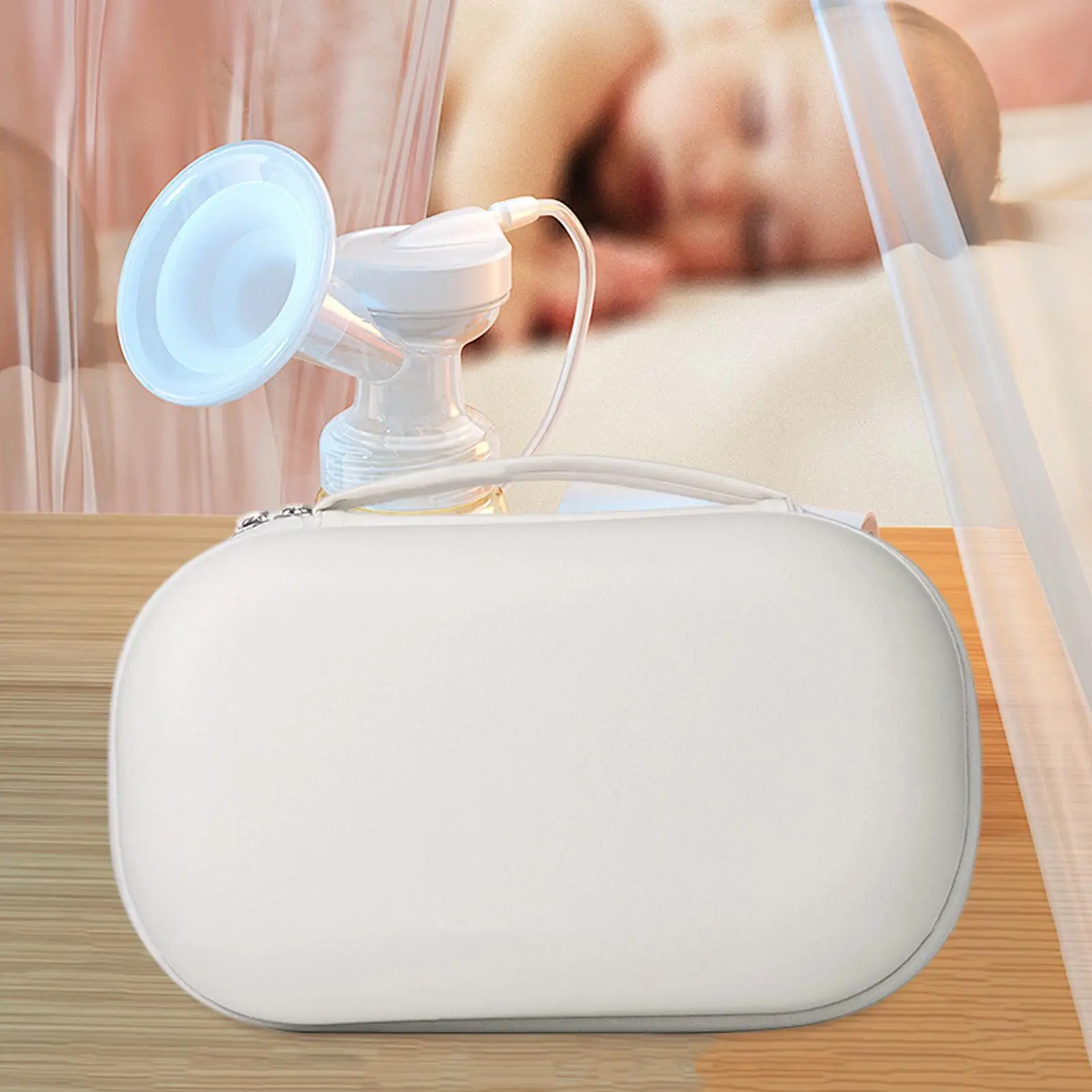Pump Bag Multiple Compartments Lightweight Case Breast Pump Case For Mom Kids Breastfeeding Commute Travel Daily Home Indoor
