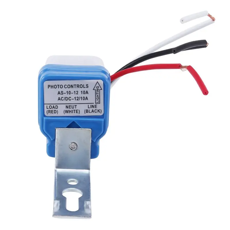 A98Z 6X Sensor Switch AC DC12V Street Lights Automatic Control Light Day Night Detection Control Bright Dark Town Countryside