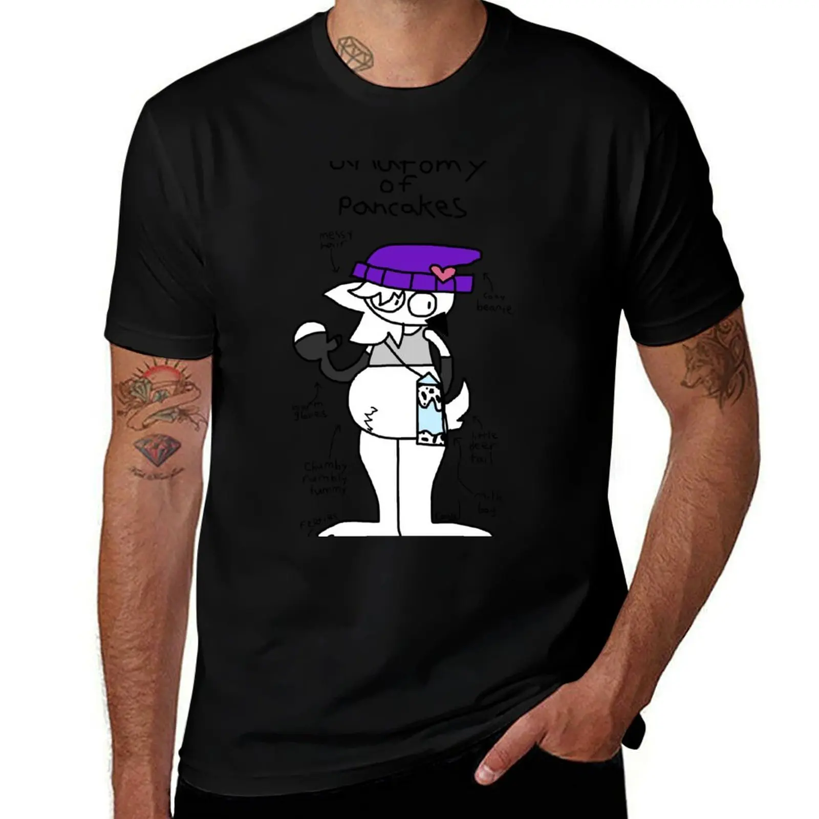 

pancakes anatomy of T-Shirt Big Size Daily Wear T-Shirt