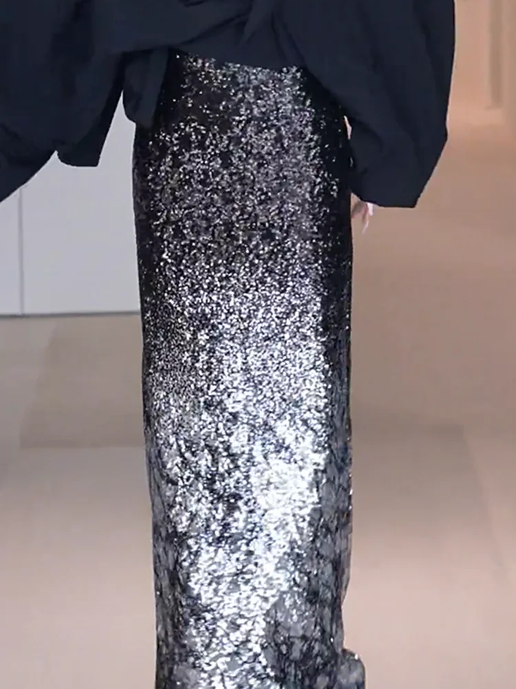 

Женская юбка с высокой талией и оригинальным дизайном, модная новинка осенне-зимнего сезона, корейский стиль для офиса и повседневной носки.