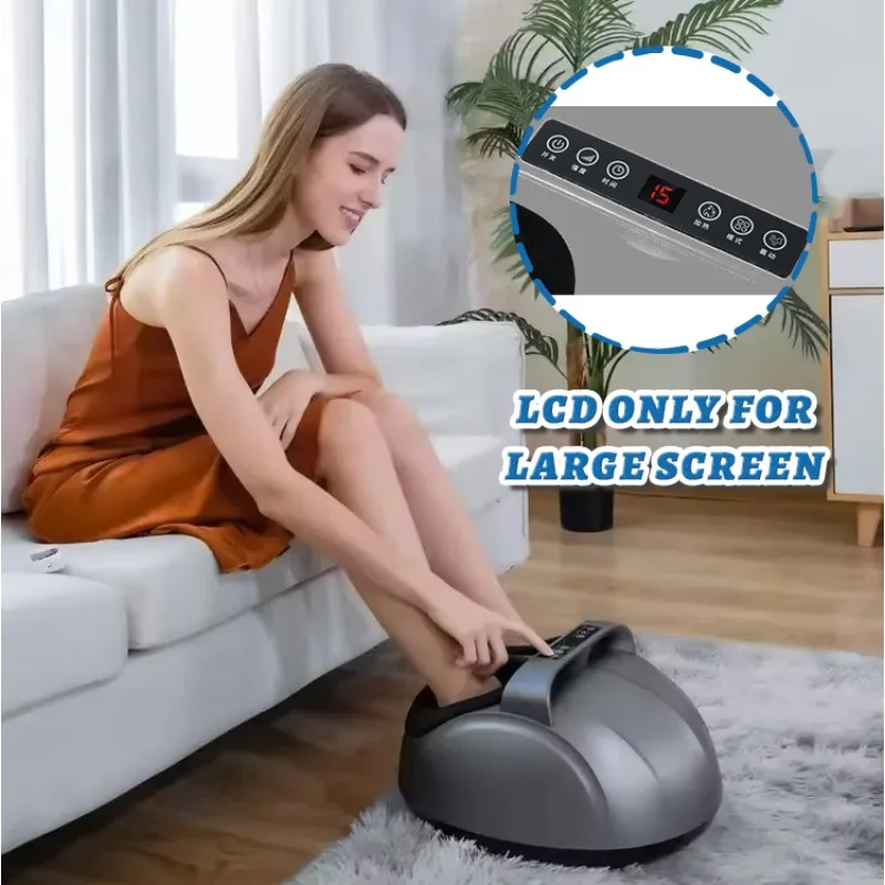 Electric Deep Kneading Air Compression Foot Massager with Heat Hot Foot Massage Machine for Relaxation And Stress Relief