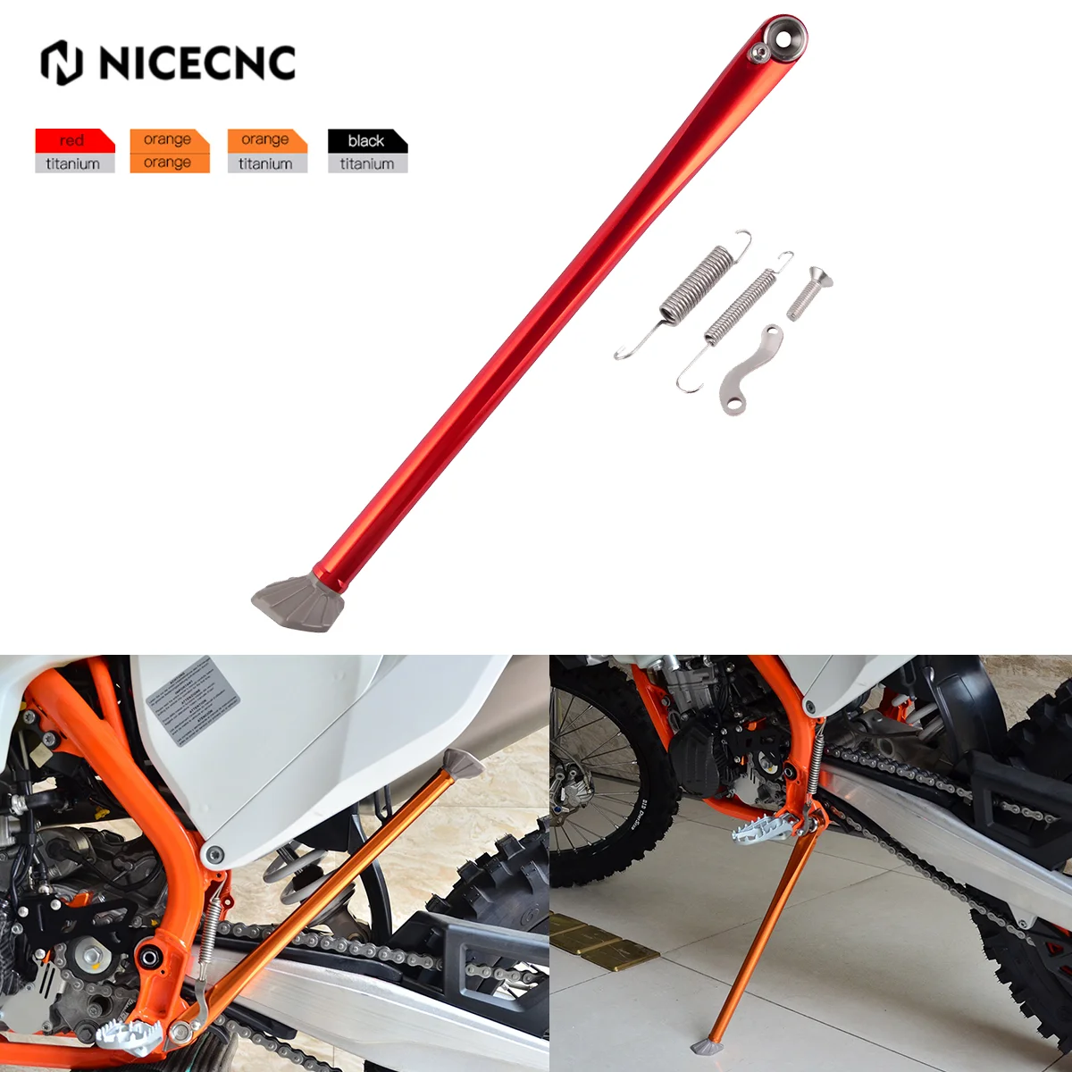 

For 2023 2022 2021 GasGas EC300 EC250 EX EC 300 250 125 450F 350F 250F NICECNC Motorcycle Aluminum Kickstand Kit 79003023044