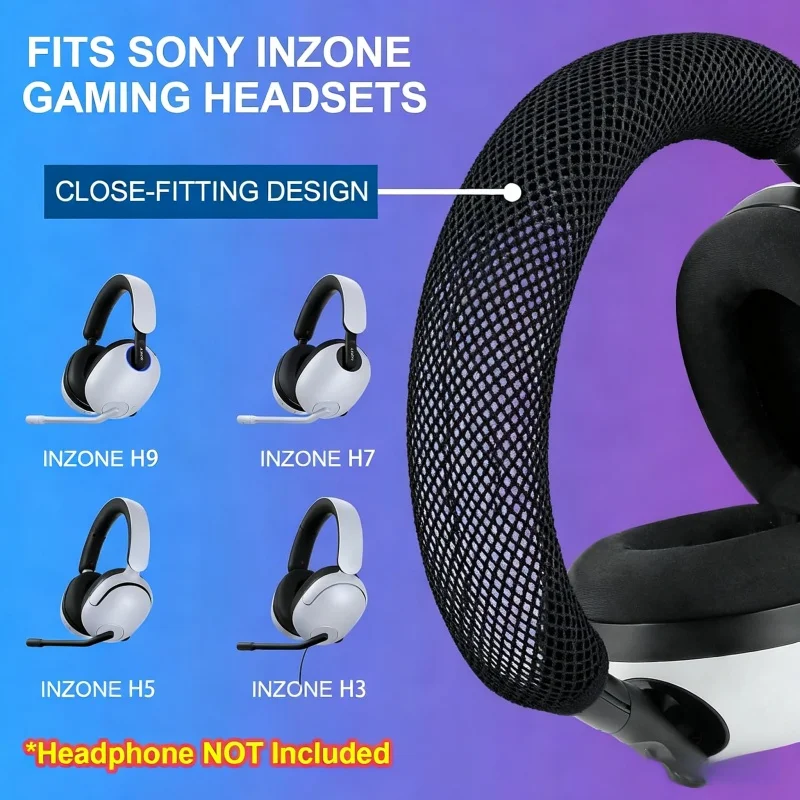 لهاتف Sony INZONE H9/H7/H5/H3 - غطاء فوق الأذن ناعم ومتين ومضاد للتآكل