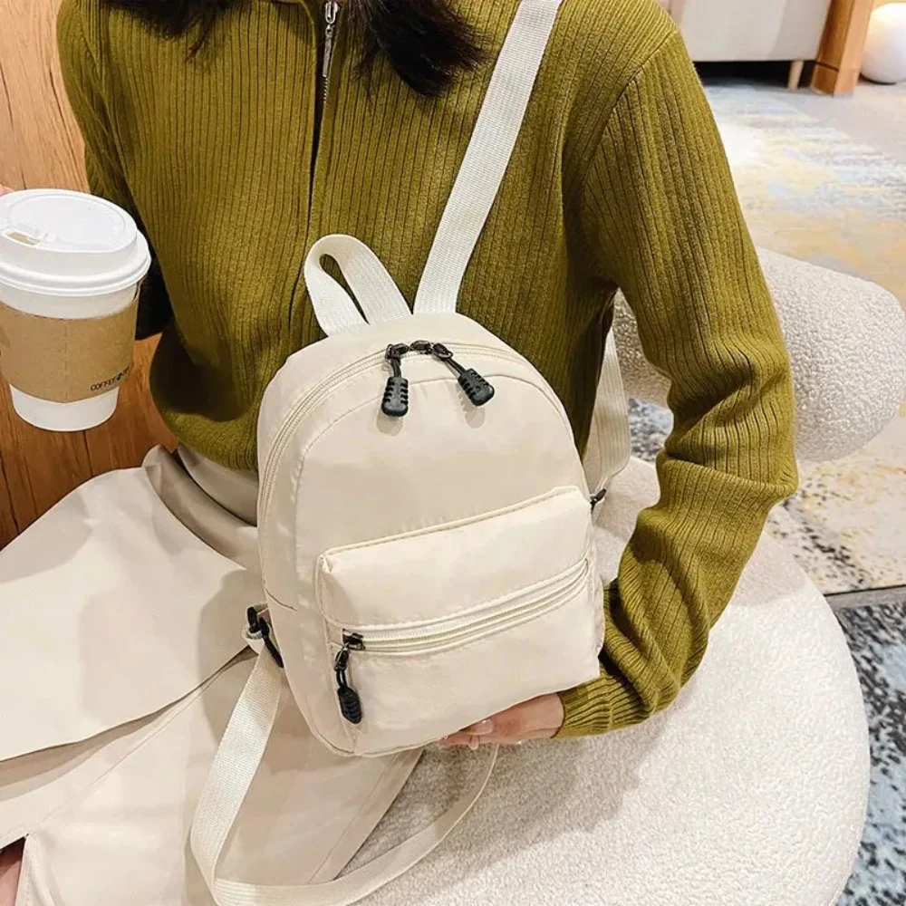 Tendencias en Mochilas Mini para Mujer: Bolsos de Nailon para Mujer, Mochilas Escolares Pequeñas y Mochilas de Lona Blancas, Opciones Modernas y Casuales