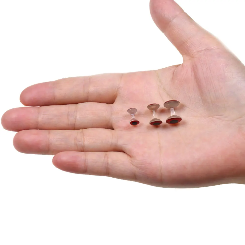 30 قطعة ثلاثية الأبعاد دمبل واقعي العين يطير ربط المواد عديم الوزن الدمبل عيون غاسل البلمة مجنون تشارلي يطير الصيد البحري السحر