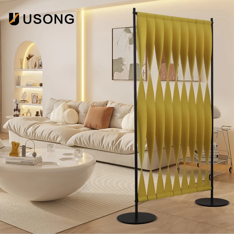 2025 Modern Style Felt Screen Room Divider Environmentally Friendly Sound Absorbing Smooth Texture Graphic Design 3D Model 32