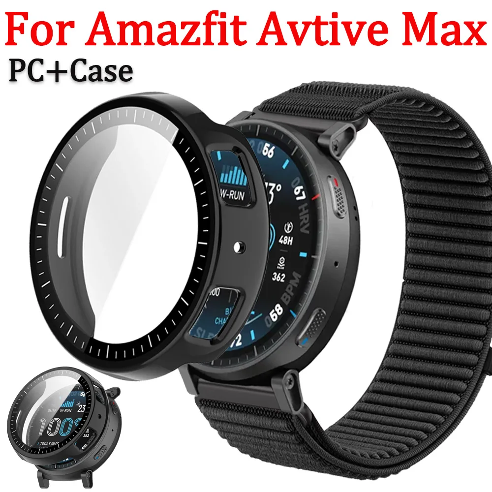 Protective Case for Amazfit Active Max PC/TPU Anti-fall Bumper Shell for Amazfit Active Max Smart Watch Replaceable Accessories