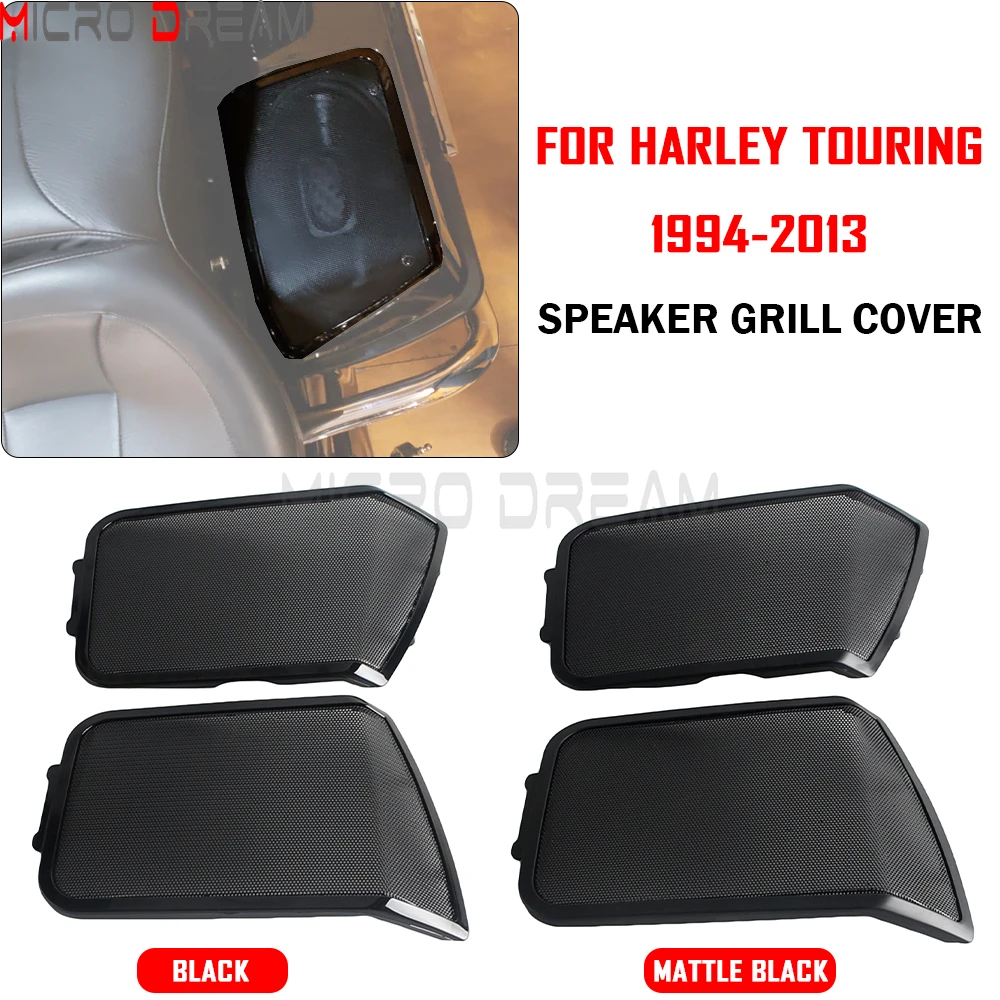 

For Harley Touring Road Street Electra Glide Road King FLHR 1994-2013 Motorcycle Saddlebag Speak Grill Cover 6"x9" Speaker Lids