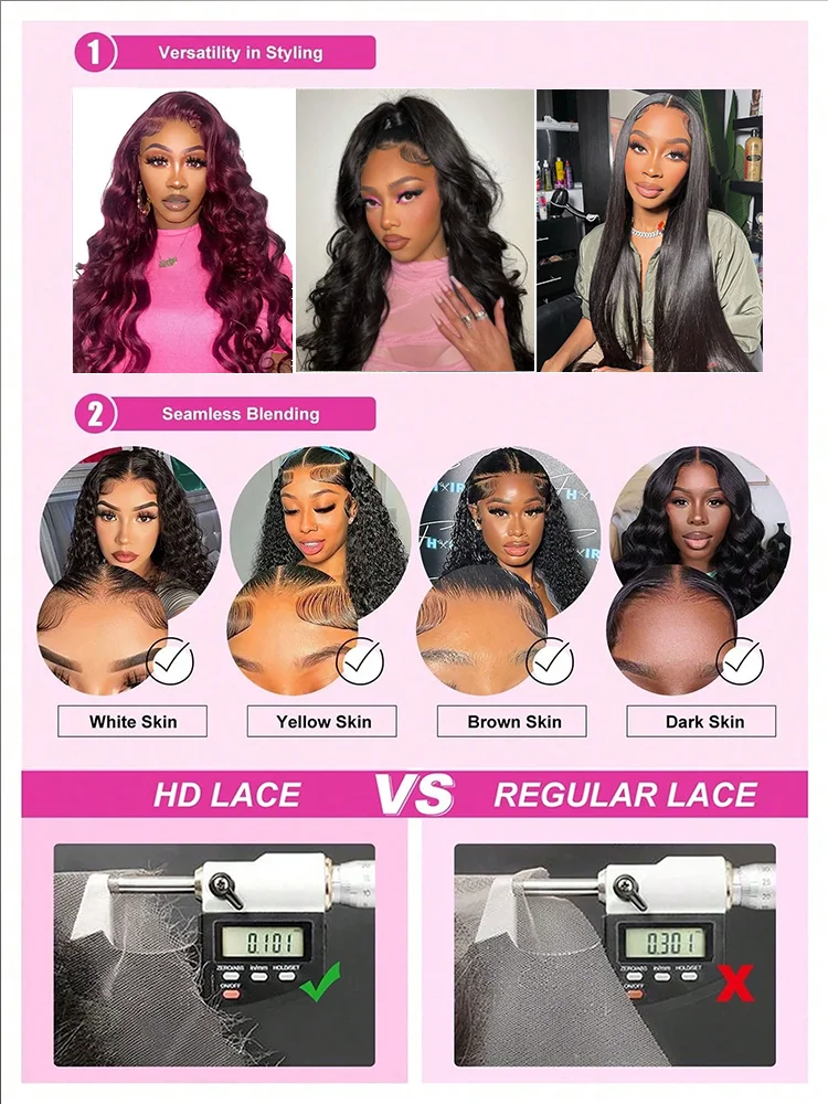 38 Inch Chocolate Brown Lace Front Wig Human Hair 250 Density Body Wave 13x4 Hd Lace Front Wigs Human Hair Pre Plucked 4# Brown Wig Human Hair Colored Wigs For Women