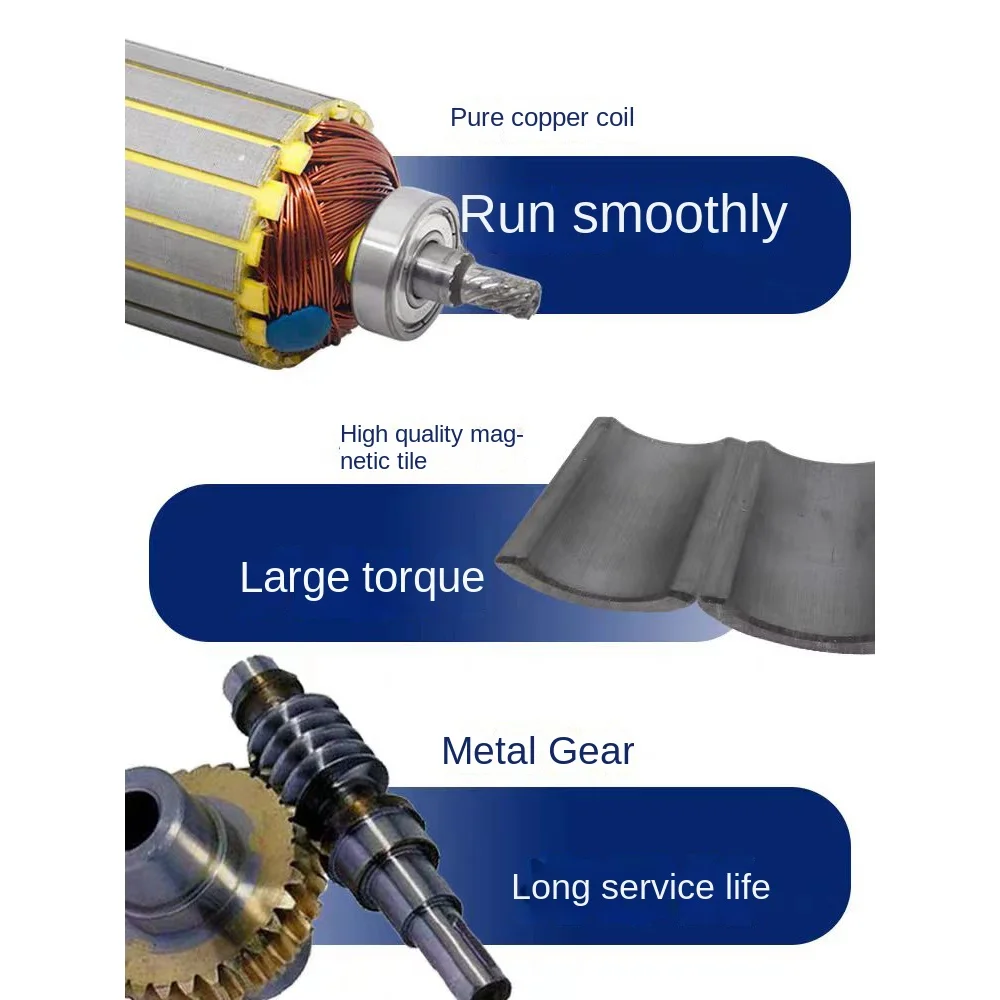 90W 12V 24V DC NMRV30 worm gear motor RV30 with self-locking speed adjustable can CW and CCW