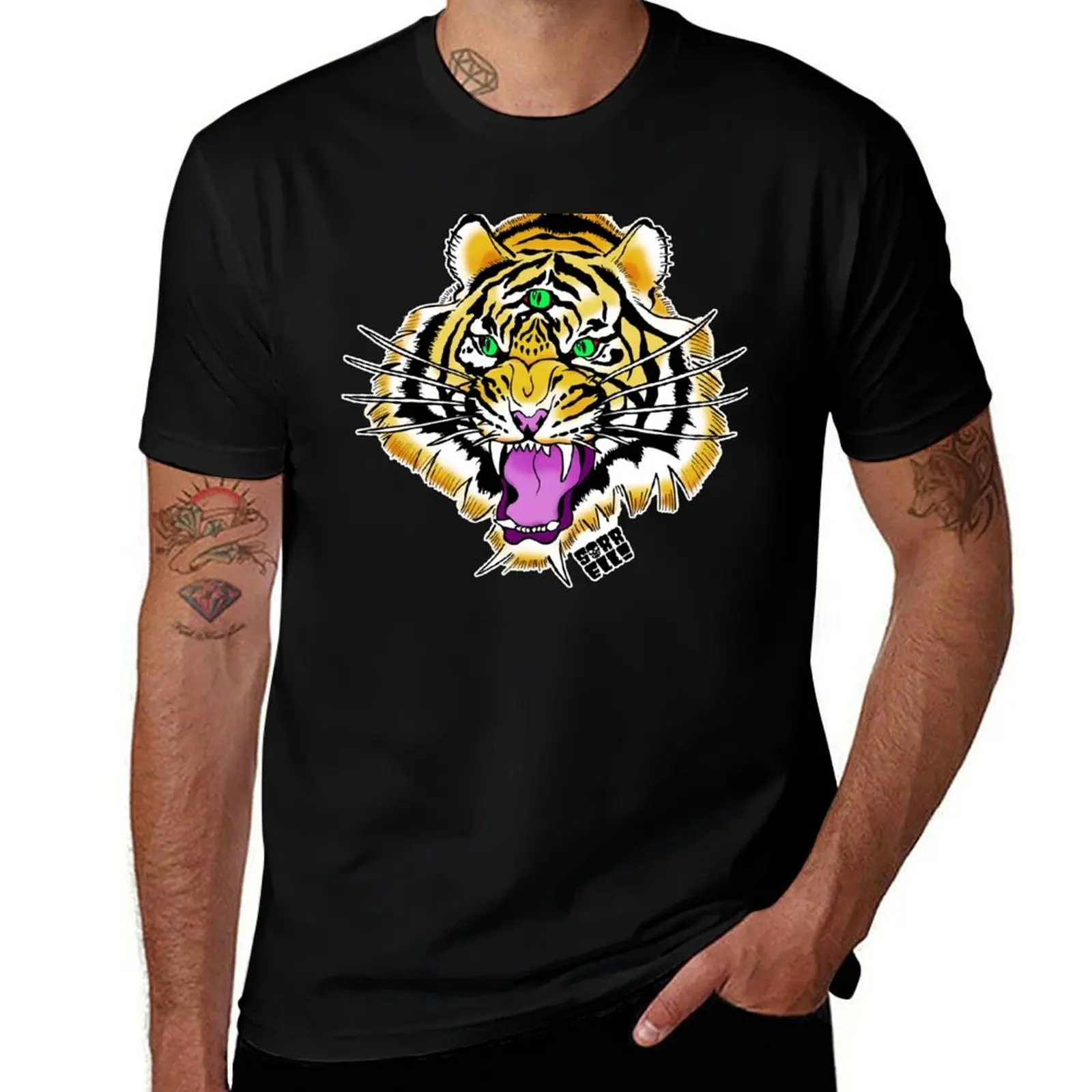 

Three-Eyed Tiger T-Shirt man t shirts for men t shirt personalised man t shirt designer T-Shirt