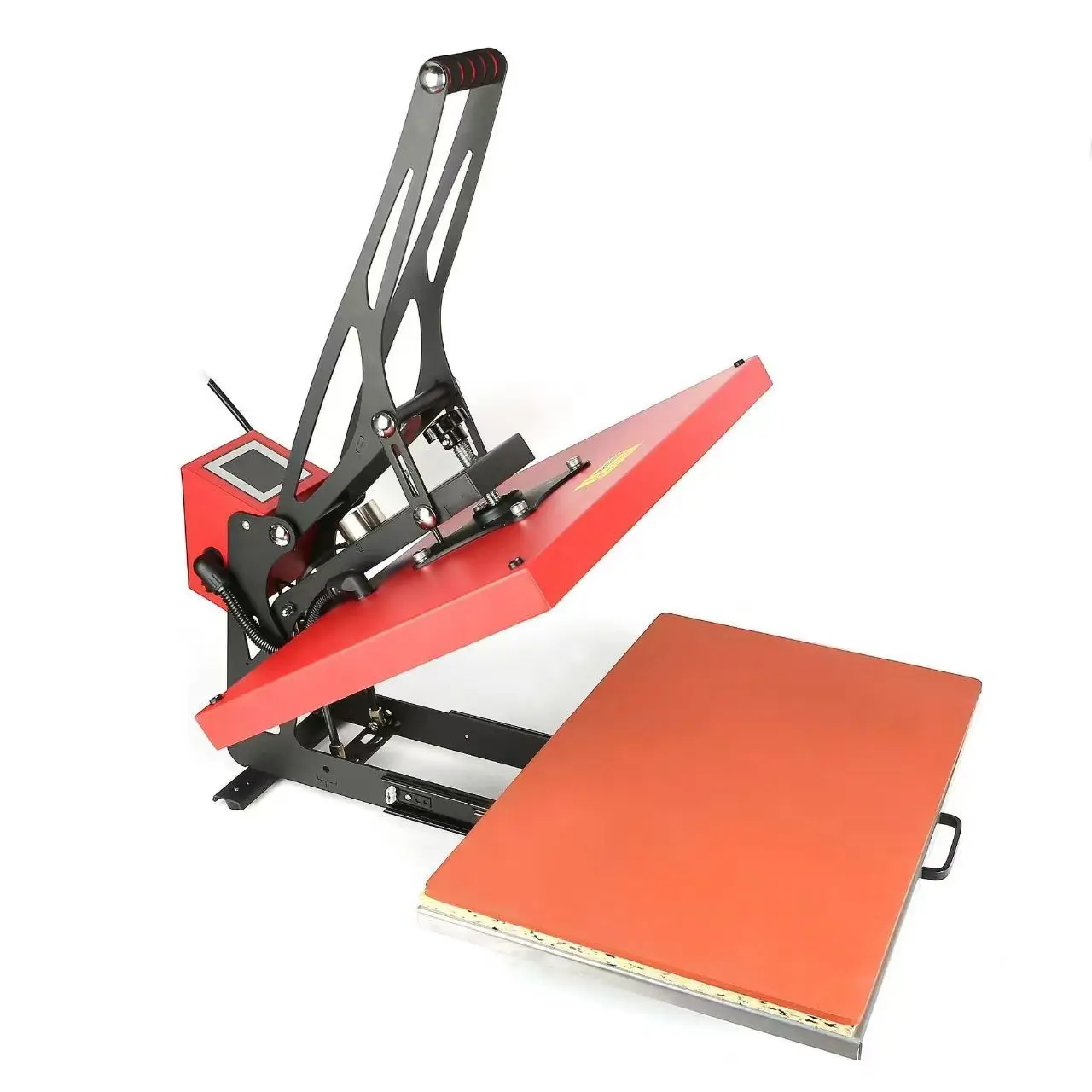 %e FORAutomatic Manual Driven 40x60cm T-shirt Cap Sublimation Multi-Function Heat Press Machine with Screen Printer Plate New&