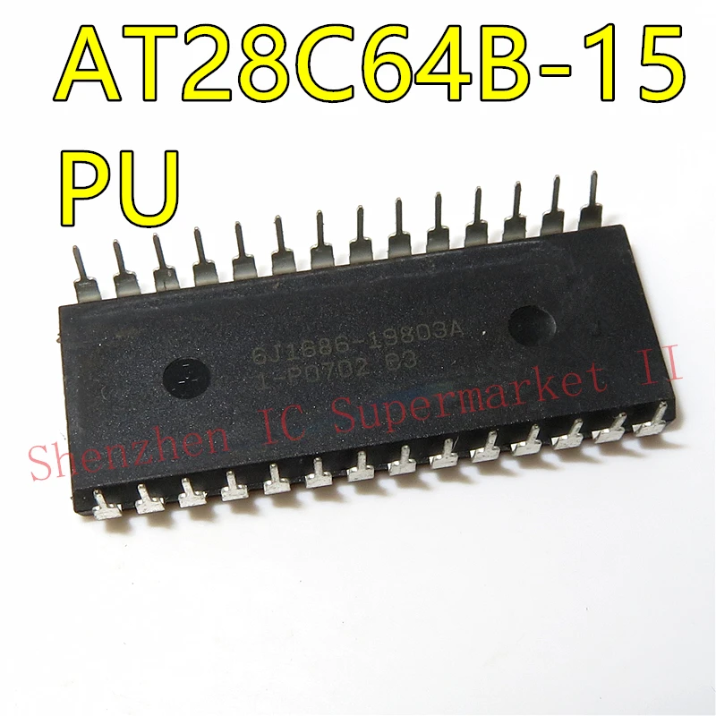 1pcs/lot AT28C64B AT28C64 28C64 AT28C64B-15PU AT28C64B-15PC DIP-28 In Stock