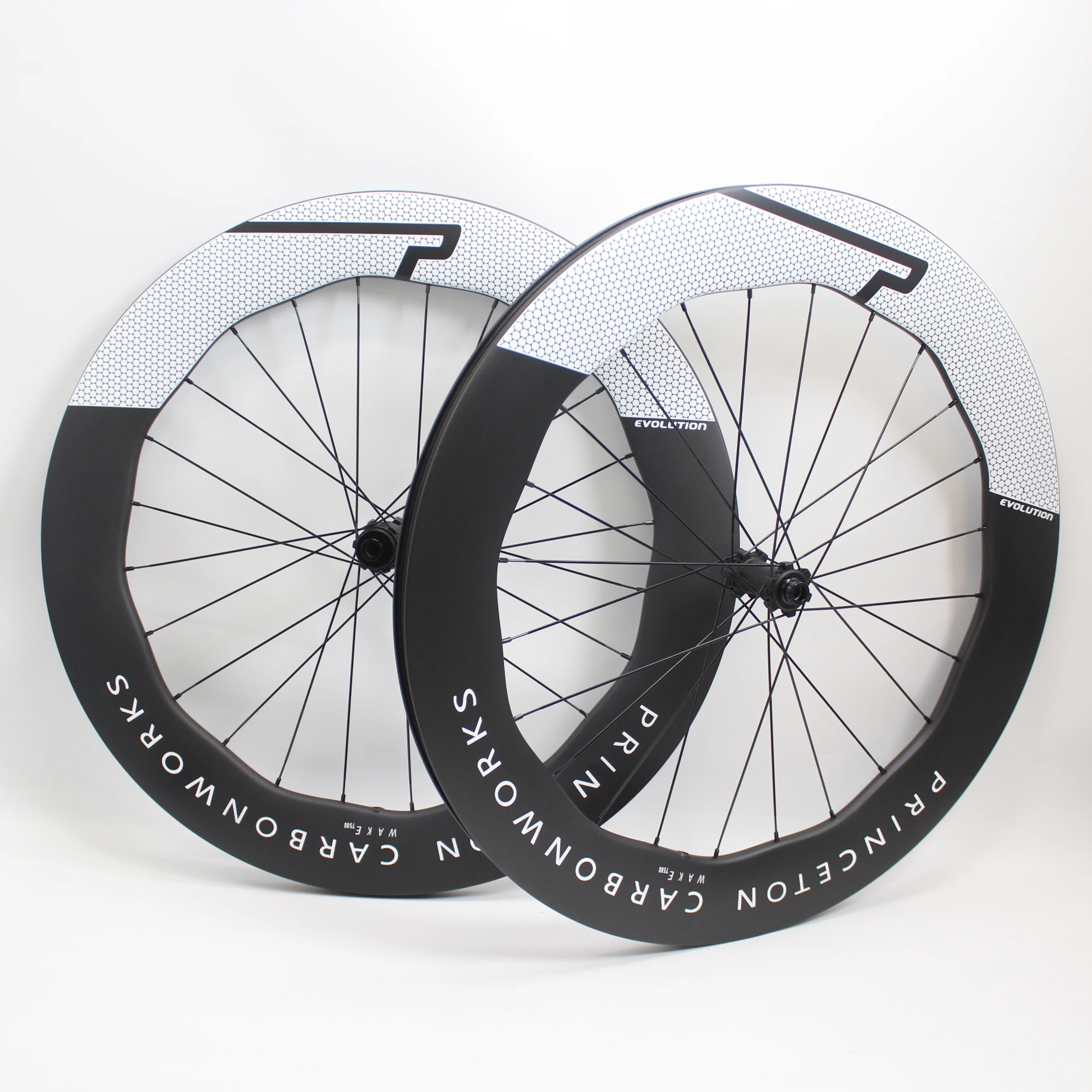 Neues 700C Ironman Triathlon Zeitfahr-Rennrad Vollcarbon-Scheibenbremsen-Fahrrad-Laufradsatz 75/80mm Clincher Tubeless Felge Wave