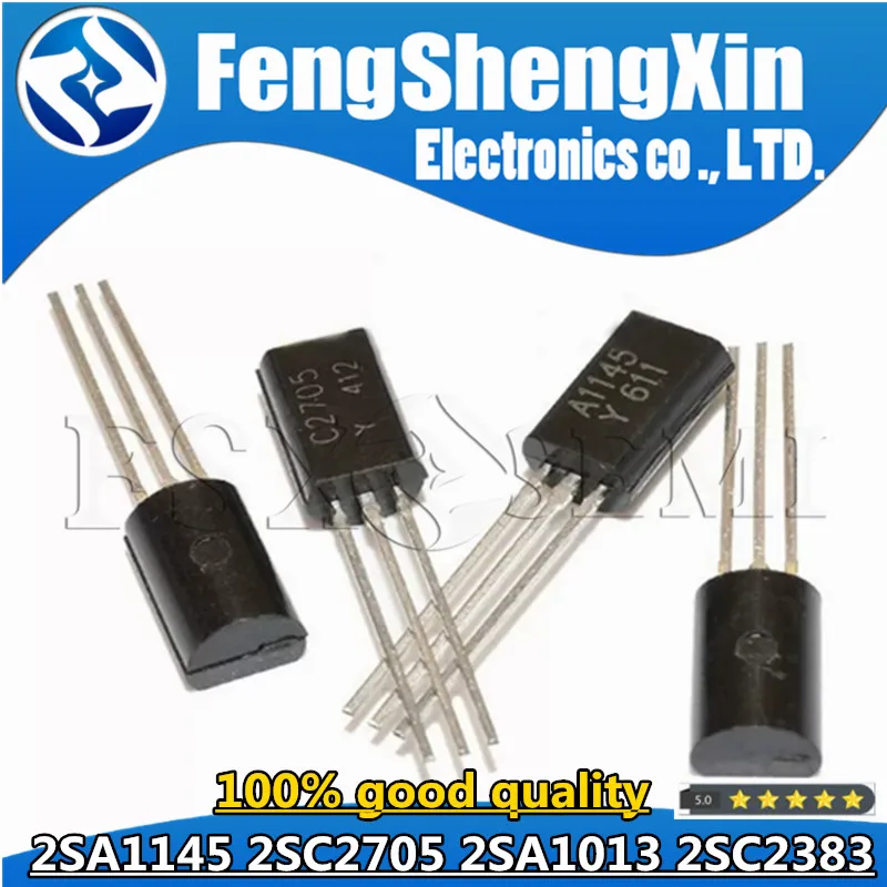 25pairs (25PCS A1145 + 25PCS C2705 ) TO-92L 2SA1145 2SC2705 TO-92 (25PCS A1013 + 25PCS C2383 ) 2SA1013 2SC2383