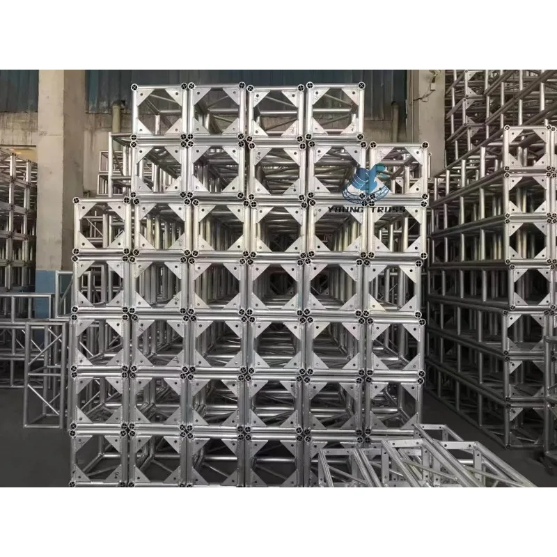【specialized】High Quality TUV Certified Global Aluminum Alloy Square Truss 400x400mm Stage Use Heavy 1000kg Load Capacity