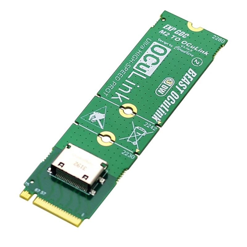 

Y51A-NVME M.2 M адаптер с ключом к Oculink для OCULINK GPU Dock Mini PC ноутбука для внешней графической карты высокоскоростной конвертер
