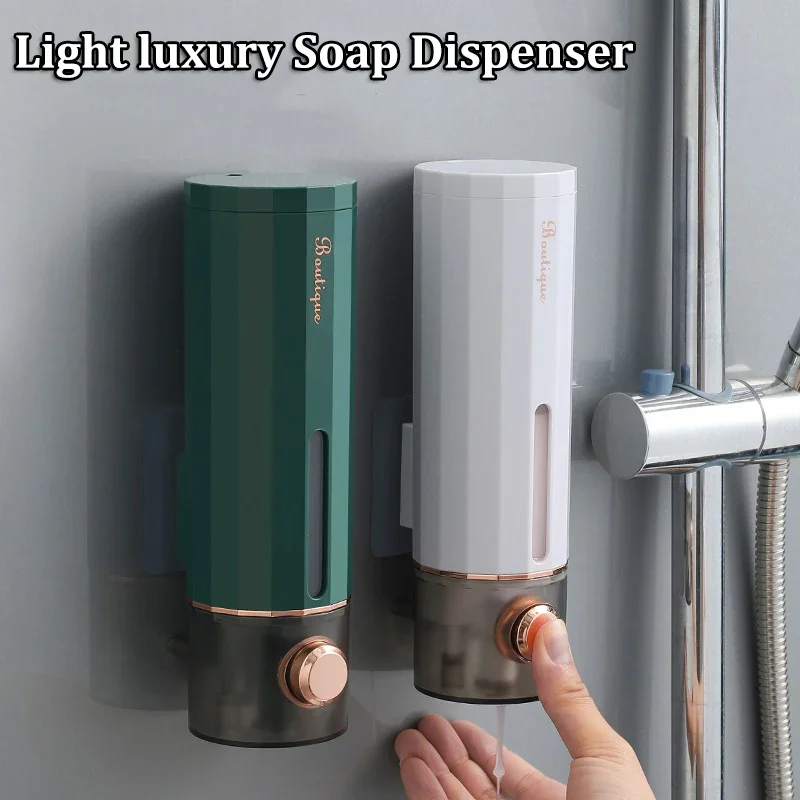 

Soap Dispenser Hand Sanitizer Wall Hanger Press Dispenser Hotel Shower Gel Shampoo Box Wall Mount Clear container Spray bottle