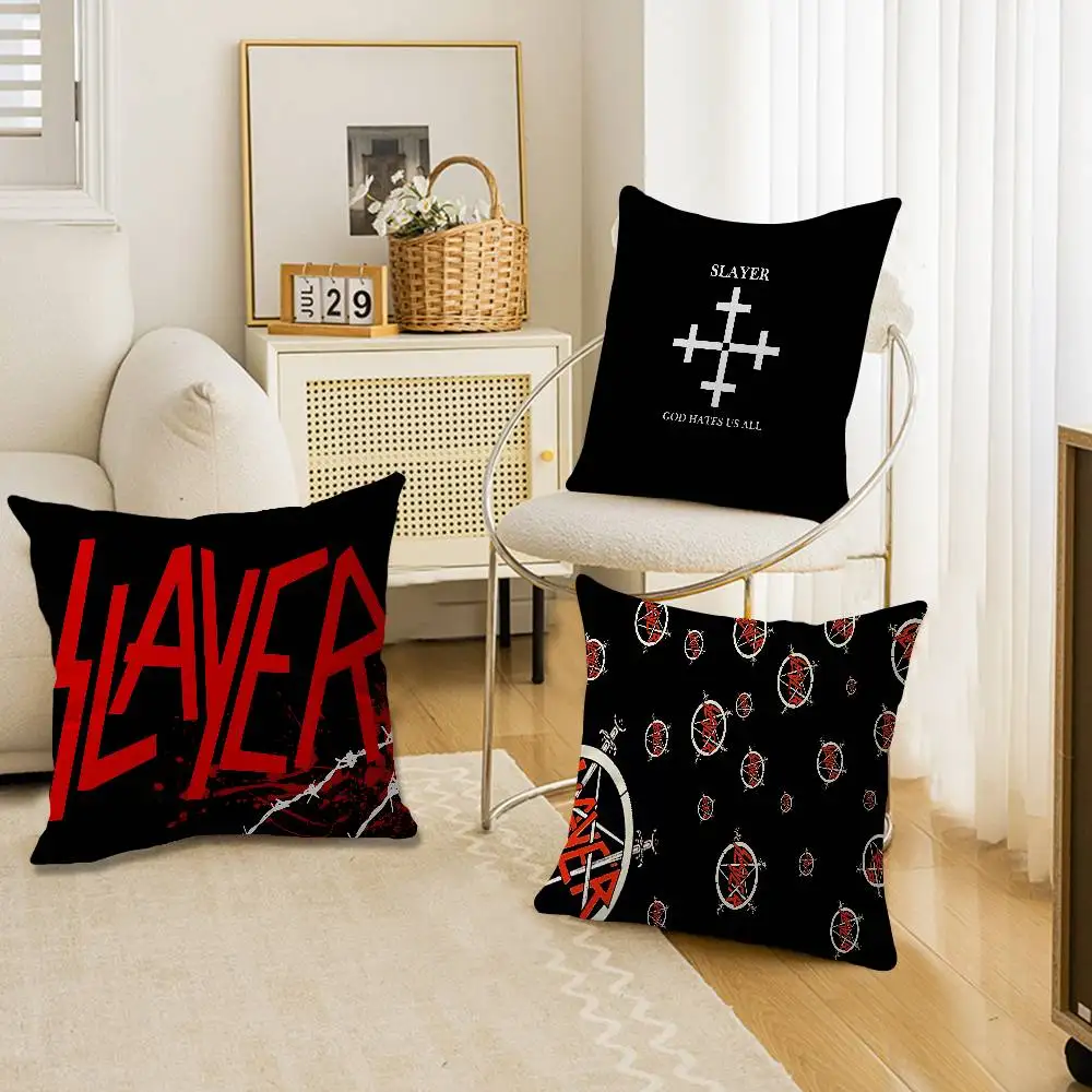 Heavy Metal Band Slayer Personalized picture text home decorative pillows Household Gifts 45x45cm