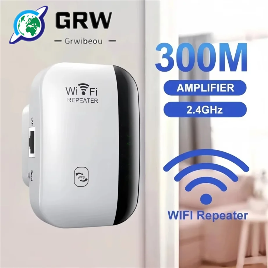 300Mbps WIFI Repeater Remote Wi-Fi Amplifier 802.11N WiFi Signal Booster Network Amplifier For Home/Office Wireless Repeater