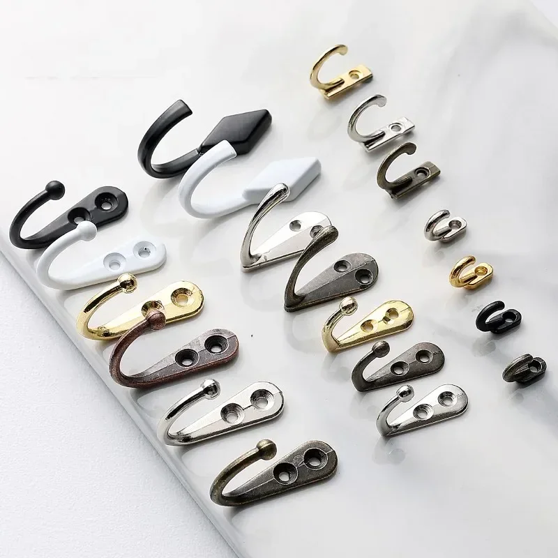 1/5PC Mini Hook Alloy Single Hanging Hand Ornament Small Hook Sample Hook Retro Modern Hooks