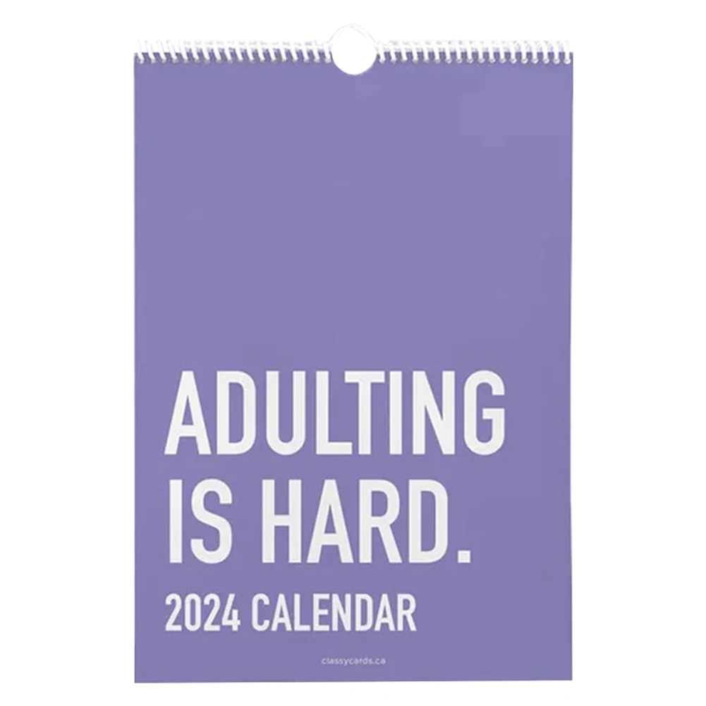 

12''X 8'' 2024 Monthly Inspirational Wall Calendar with Hilarious Quotes Monthly Planner Calendar for School Planning Organizing