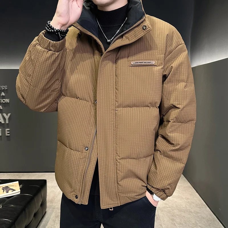 Winter Outdoor Running Sports Windproof and Warm Trend Corduroy Cold Proof and Warm Down Jacket Casual Men's 50 Duck Down Jacket