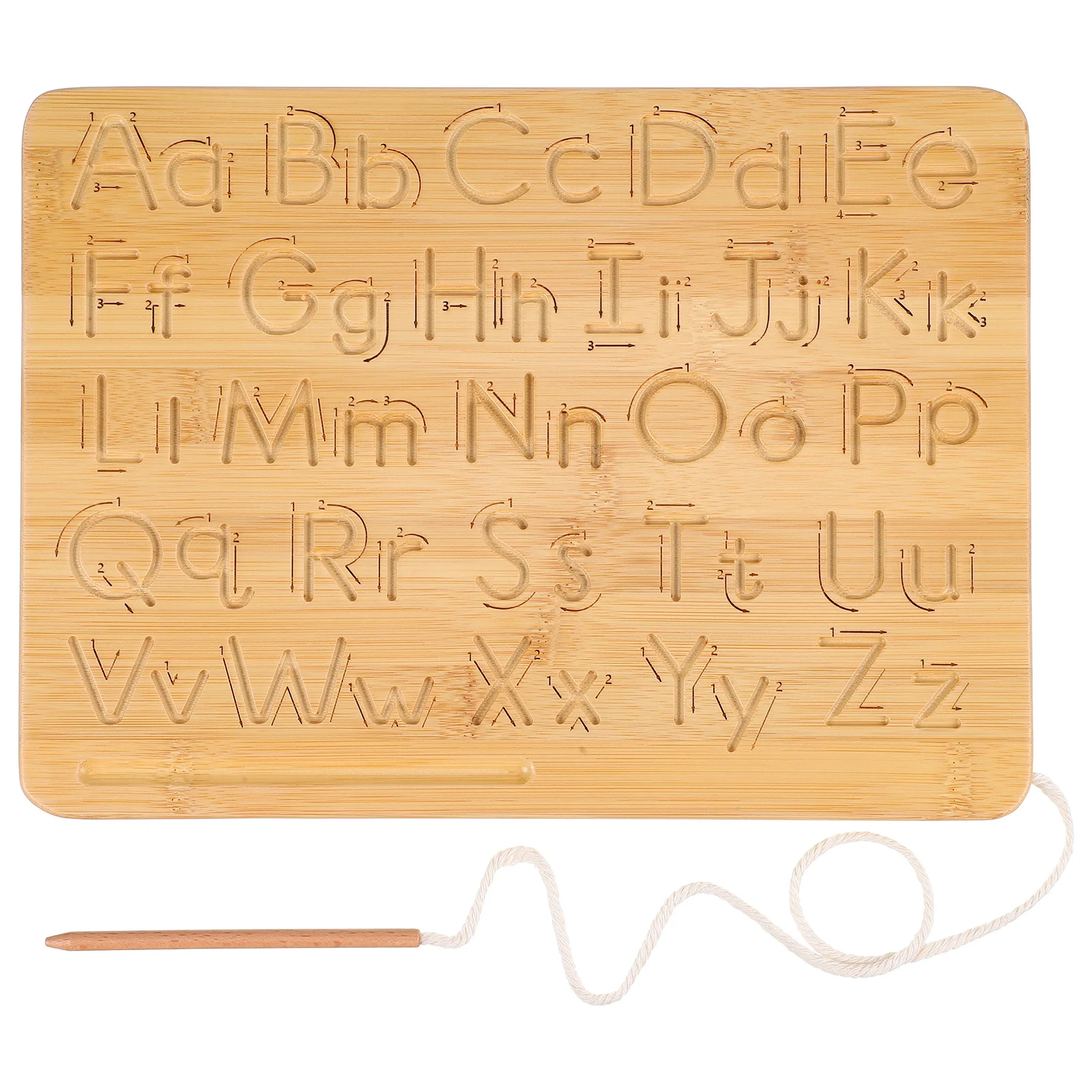 

Double Sided Wooden Alphabet Board Number Tracing Tool Kids Learning Educational Preschool Writing Practice Motor Skills