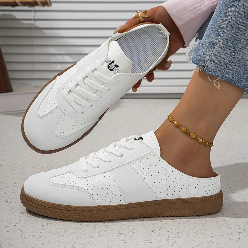 2026 New Retro Lace-Up Versatile Breathable Casual Sports Unisex Round-Toe German Training Shoes Slippers