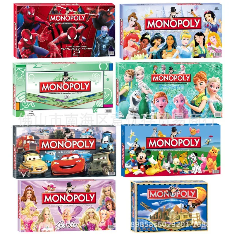 Juego de mesa de gira mundial de monopolio francés, cartas rusas