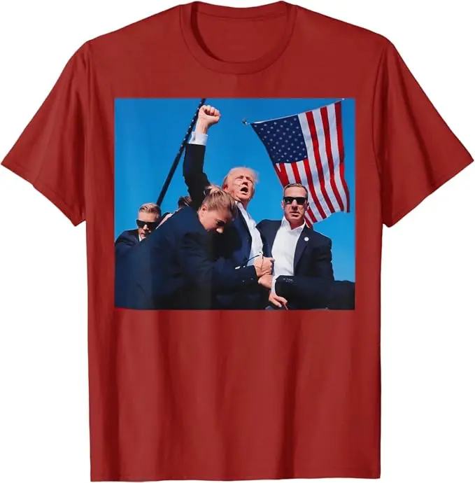 Trump Shooting Shirt Donald Trump Fight Fist 2024 T-Shirt Pro-Trump Support Fans Clothes Take America Back Campaign Tee Top Gift