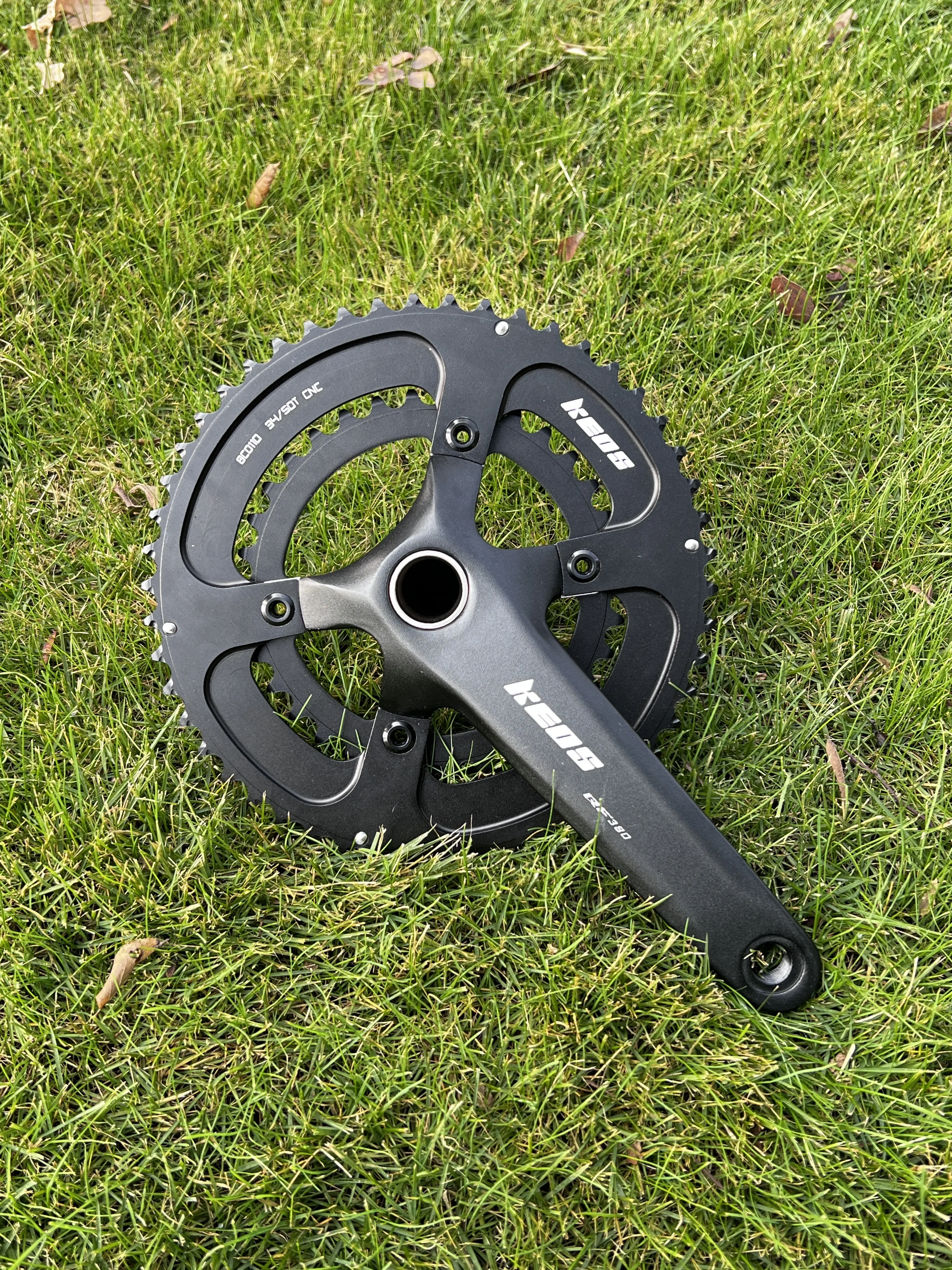 KEOS دراجة كرانسيت 110BCD الطريق دراجة كرنك سبائك الألومنيوم مزدوجة سلسلة 50/34TCrank سلسلة 165/170 مللي متر كرنك مجموعة 11/12s #3