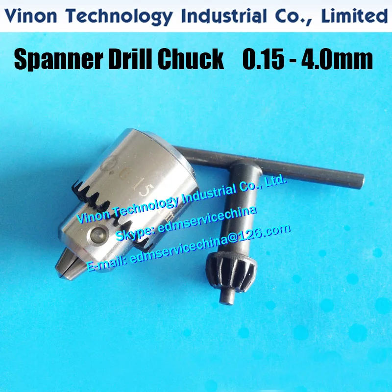 High Precision Spanner Drill Chuck Set capacity 0.15-4.0mm with key E050 Precision Drill Chuck, small hole drilling key chuck