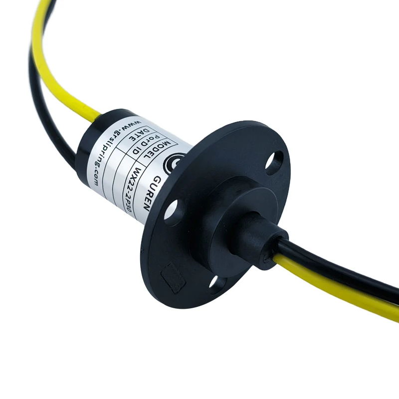 WX22-2P30 22mm outer diameter 2-way 30A high power electric slip ring 30A rotary conductive joint circuit rotation solution