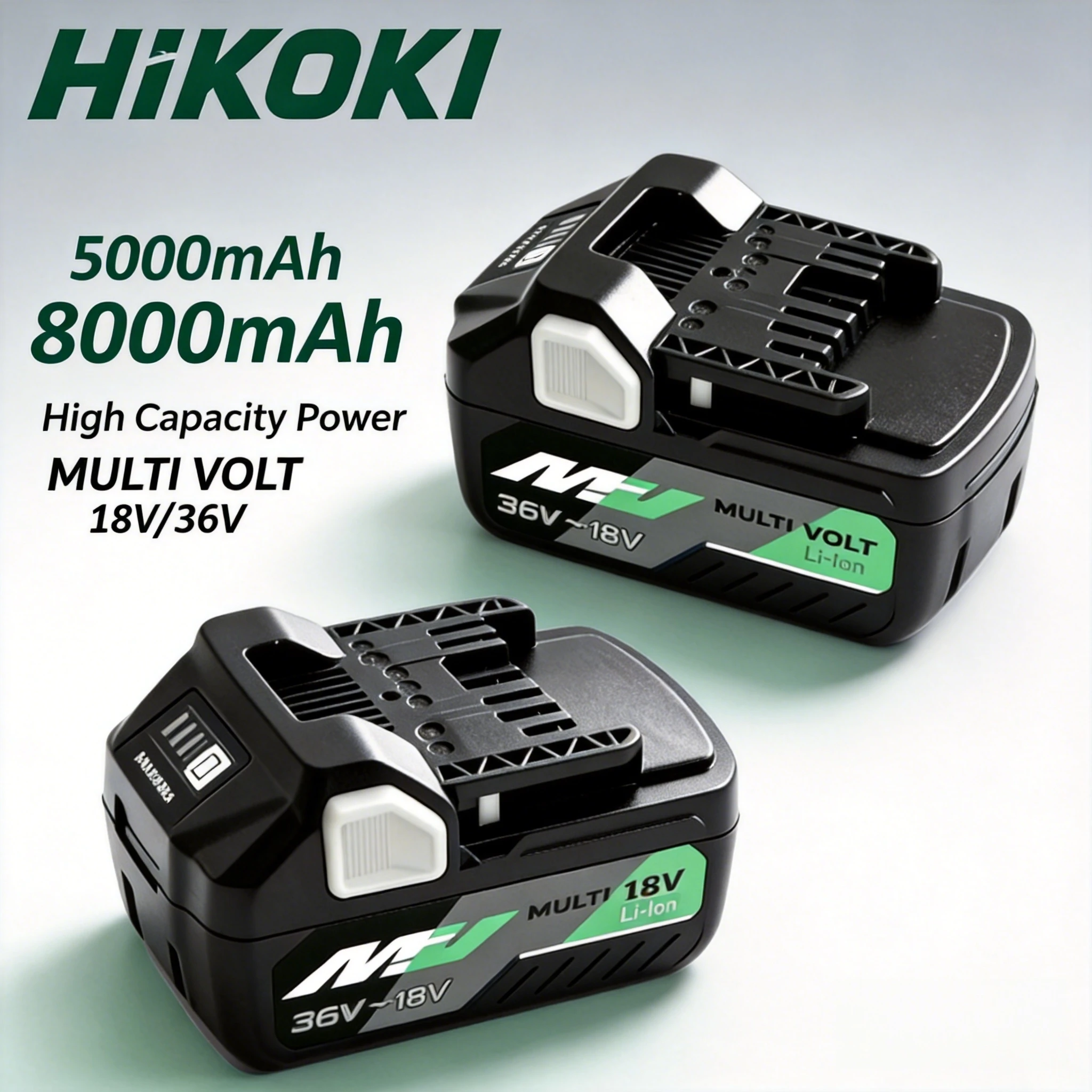 Hitachi HiKOKI 18V/36V 5.0Ah Lithium Battery BSL1840 BSL1850 Fit DS18DSL C18DSL High Power Long Runtime Power Tool Battery