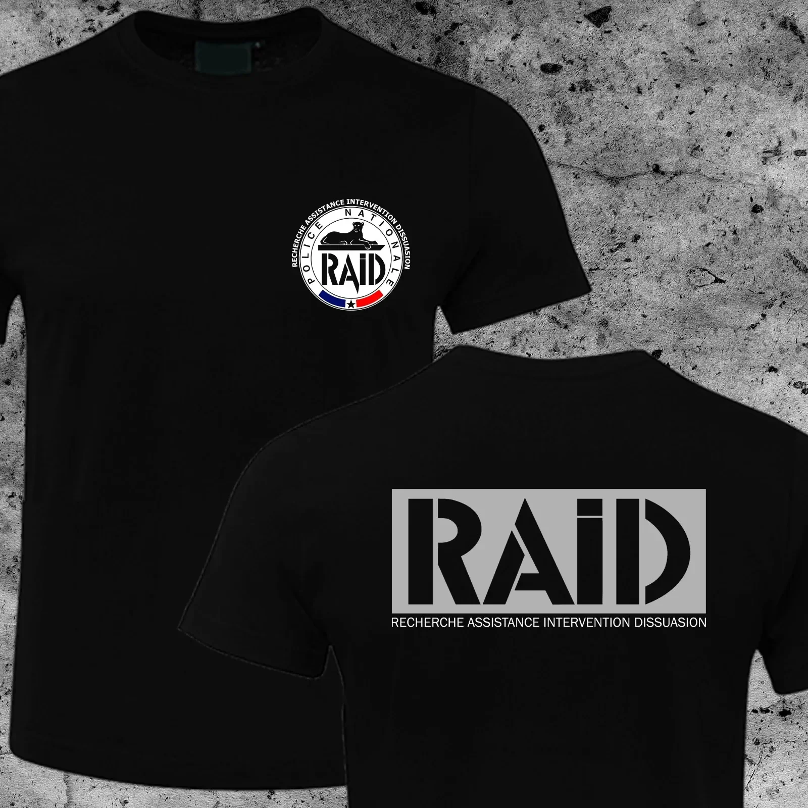 France French Special Elite Forces GIGN Raid BRI Men T-shirt 100% Cotton High Quality Summer Round Neck Short Sleeves