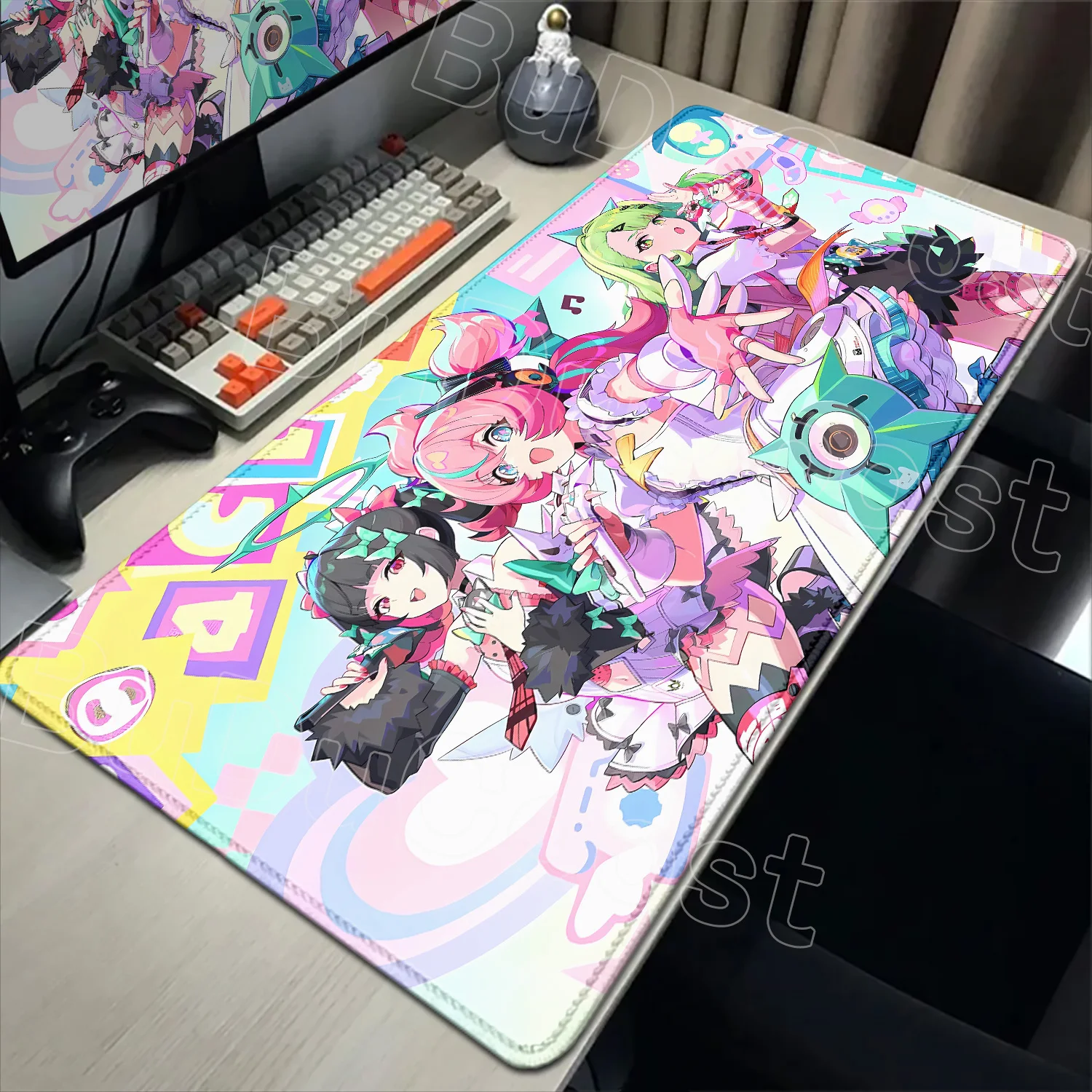 XXL Zenless Zone Zero 'Angels of Delusion' Aria Chinatsu Mousepad New ZZZ Game Character Desk Mat for Office And Keyboard