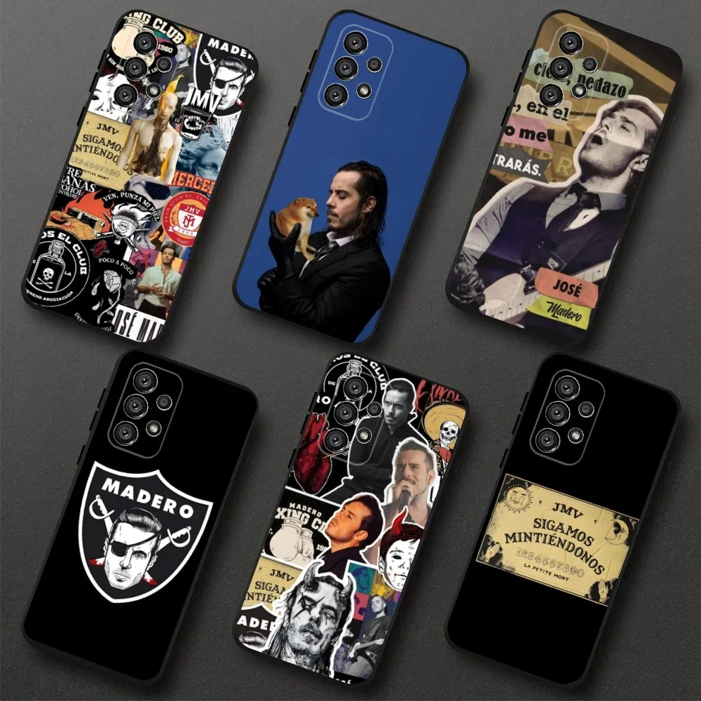 

J-Jose M-Madero Phone Case For Samsung Galaxy A20,A21s,A22,A31,A32,A52,A53,A72,73,A80,A91 Soft Black Cover