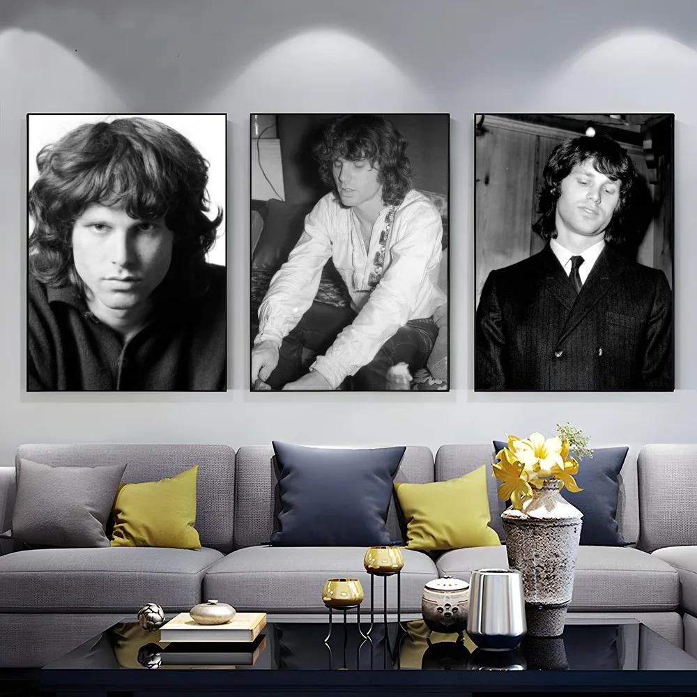 1pc The Doors Jim Morrison Poster artistico autoadesivo adesivo di carta impermeabile Coffee House Bar Room Wall Decor