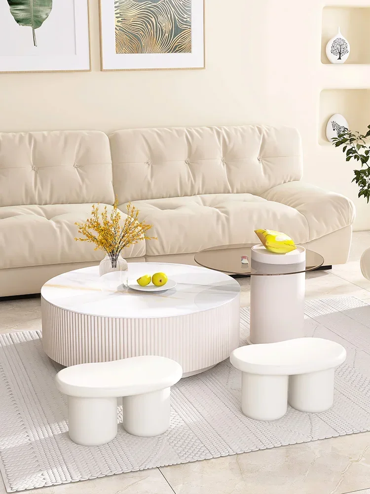 Luxury Glass Coffee Table for Living Room Sturdy Construction Space Saving Reinforced Frame Easy Assembly Non-Slip Feet
