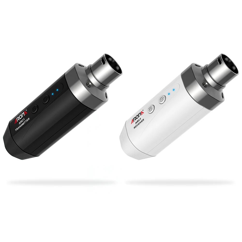 아로마 ARC-1 5.8GHZ 무선 기타 마이크 시스템 송신기 수신기 기타 베이스용 오디오 전송 시스템 충전식