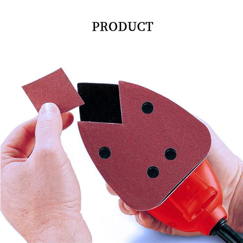 Novo tipo mouses lixando folhas 40-2000 grão detalhe lixa para preto & deckers lixadeira 4 furos carpintaria polimento disco